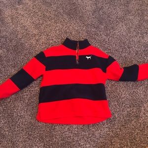 PINK Red and navy sweatshirt